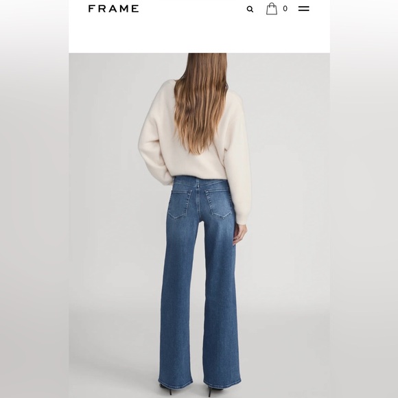 Frame Le Slim Palazzo Jeans - Picture 5 of 7